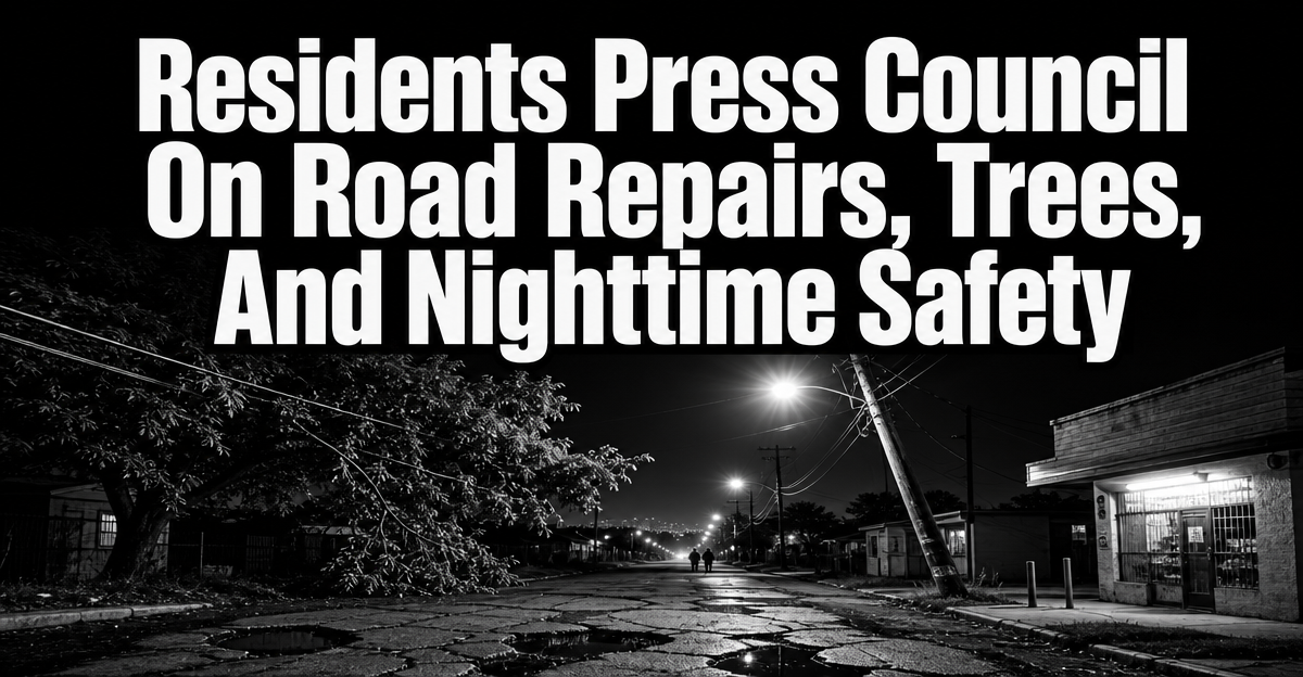 Farmersville Residents Raise Road, Tree, And Nighttime Safety Concerns At City Council Meeting